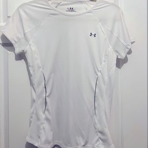 Under armor, small white athletic t / tennis tee, new never worn